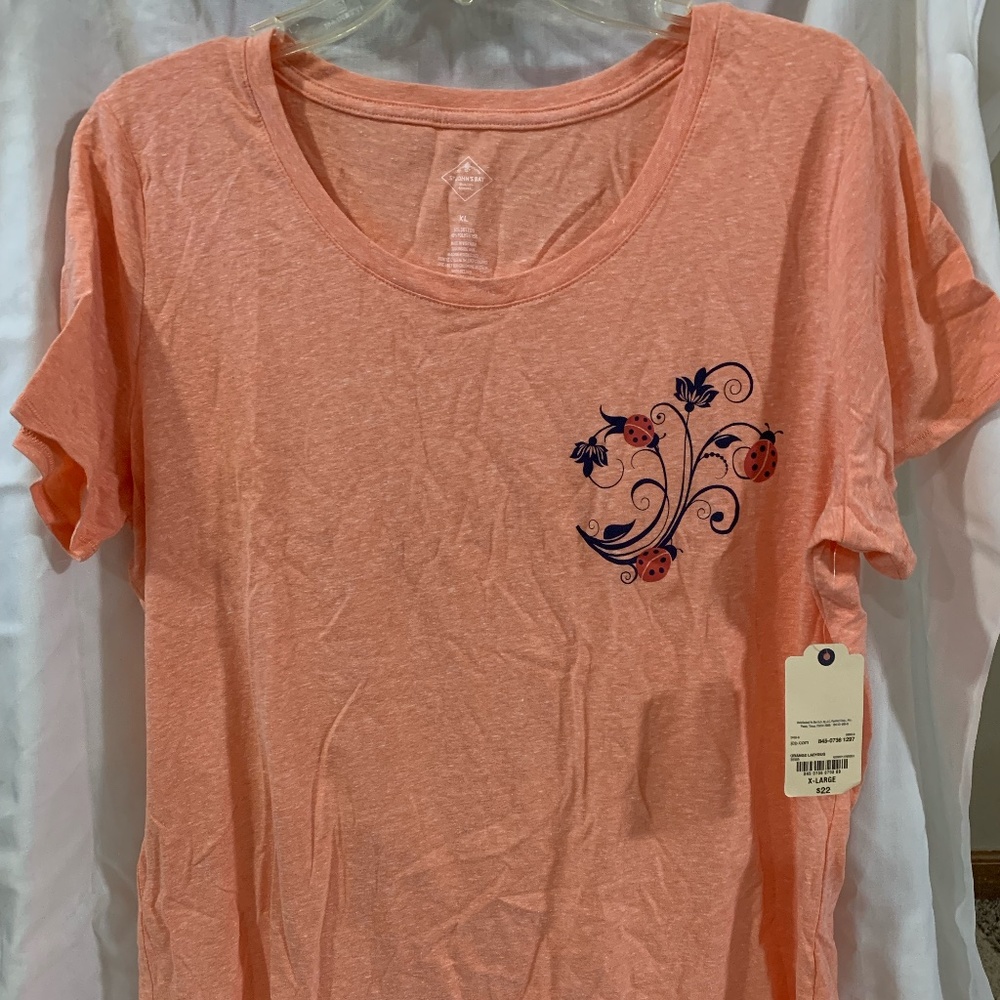 St. Johns Bay T-shirt, XL, Peach